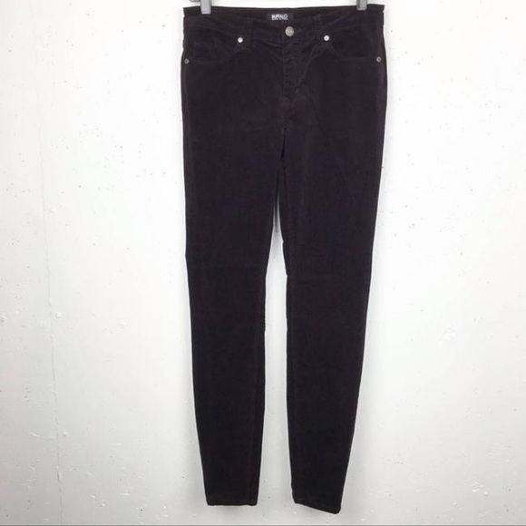 BUFFALO DAVID BITTON SLIM AND SCULPT CORDUROY FADED BLACK WOMEN PANTS SIZE 30 - Picture 1 of 10